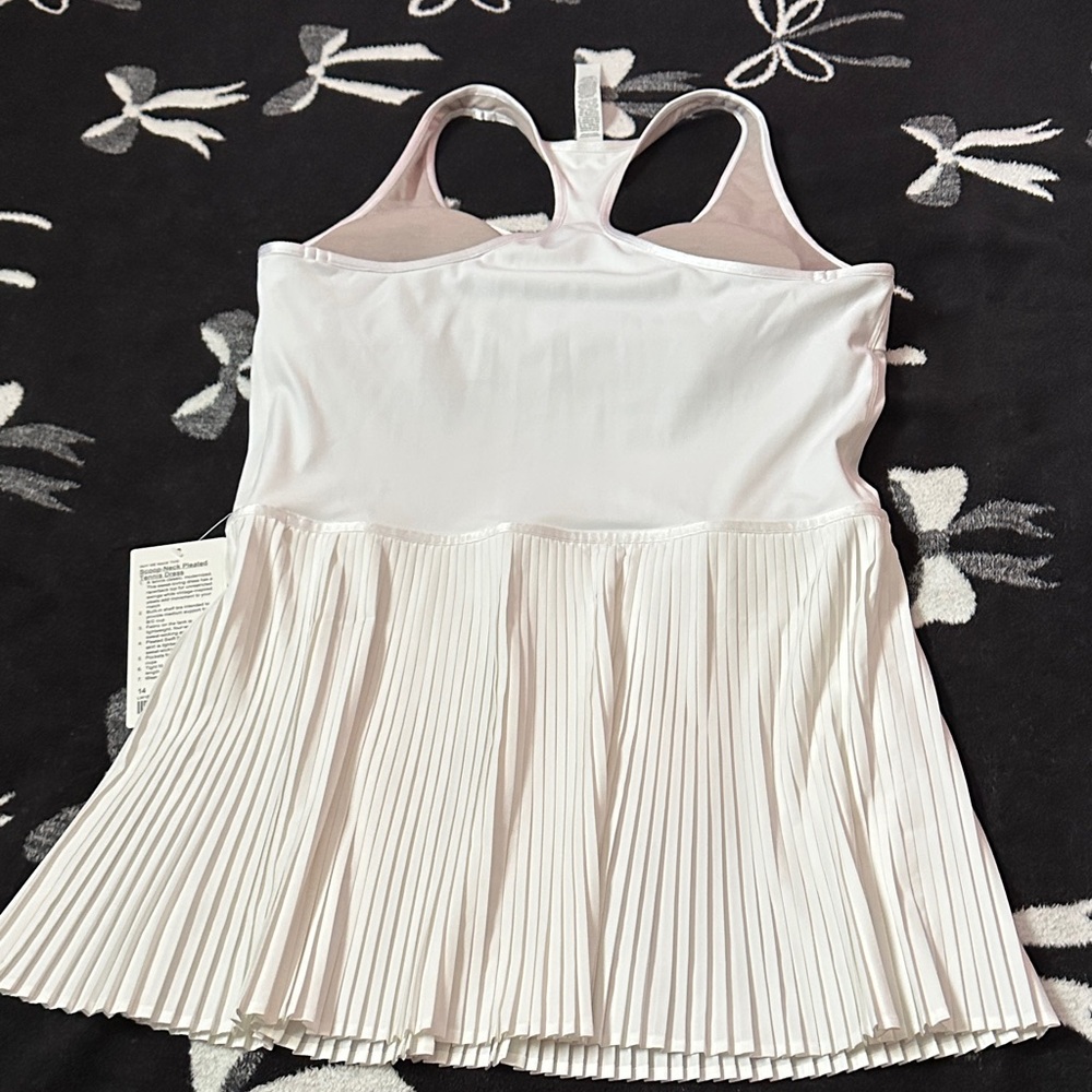 White Pleated Tennis Dress - Picture 9 of 10